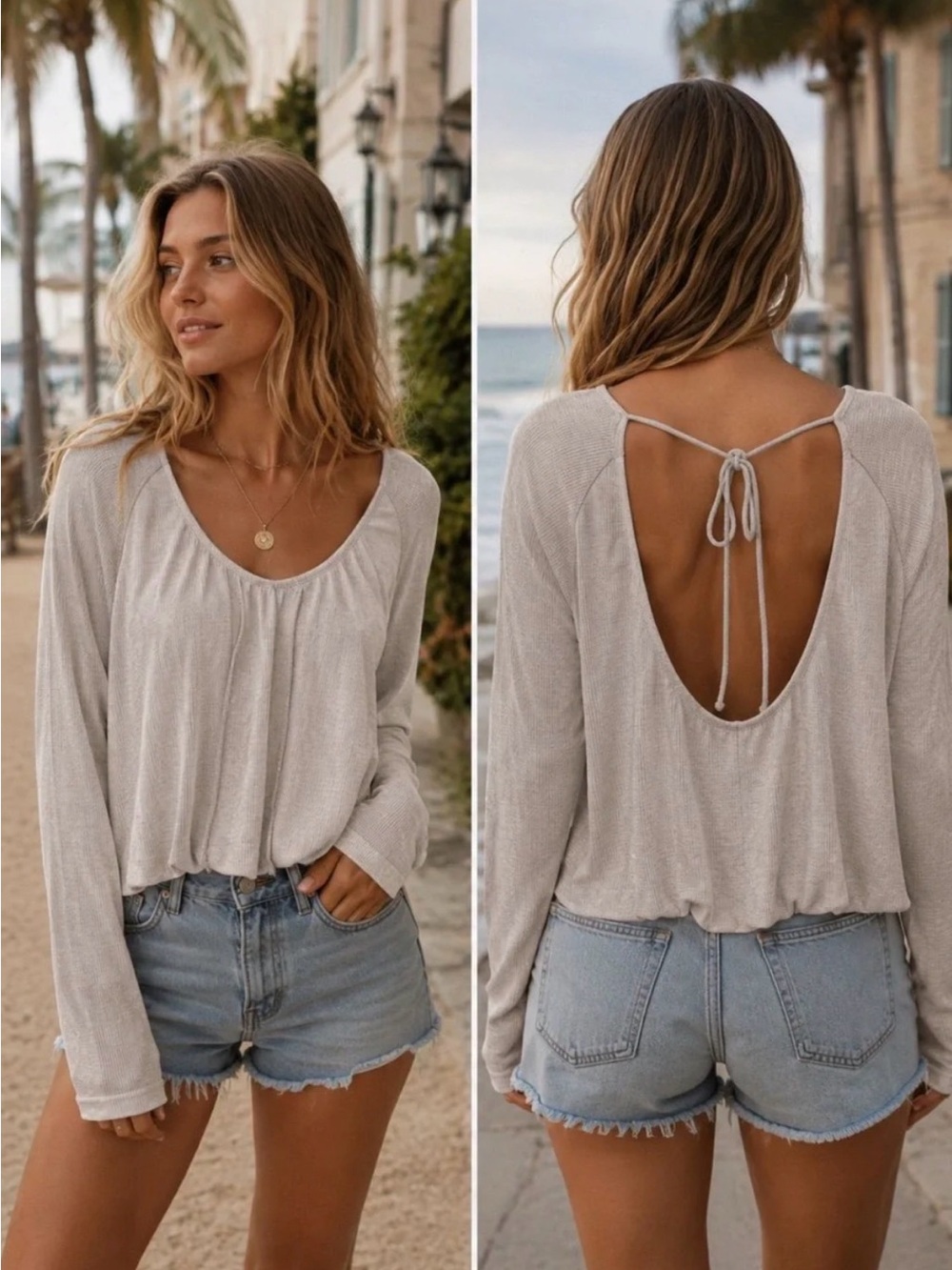 Free People We the Free Bondi Thermal Top in Oatmeal